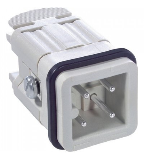 10421000 - EPICÂ® H-A 3 BS Insert with screw connection Socket; Number of contacts: 3+PE; Design size: 3A; 400 V AC rms / DC according to IEC; 10 A according to UL; For cross-section (min./max.): 0.5mmÂ² - 2.5mmÂ²; Contacts included; Polyamide - LAPP
