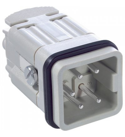 10431000 - EPICÂ® H-A 4 SS Insert with screw connection Pin; Number of contacts: 4+PE; Design size: 3A; 400 V AC rms / DC according to IEC; 10 A according to UL; For cross-section (min./max.): 0.5mmÂ² - 2.5mmÂ²; Contacts included; Polyamide - LAPP