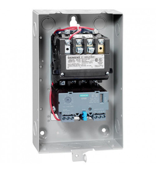 14DUE32BA - Non-reversing motor starter Size 1 Three phase full voltage Solid-state overload relay OLRelay amp range 10-40a 110-120/220-240VAC 60HZ coil Combination type Indoor general purpose use - Siemens