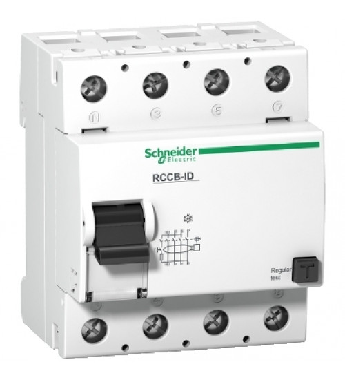 16907 - residual current circuit breaker ID Fi AC 4 poles AC 125 A AC class AC 300mA AC Schneider Electric
