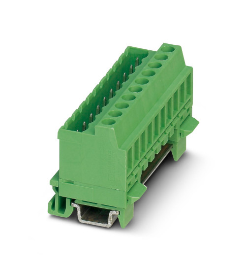 Phoenix Contact 5.08 mm - DIN rail mounting PCB connector Phoenix Contact 5.08 mm - DIN rail mounting PCB connector