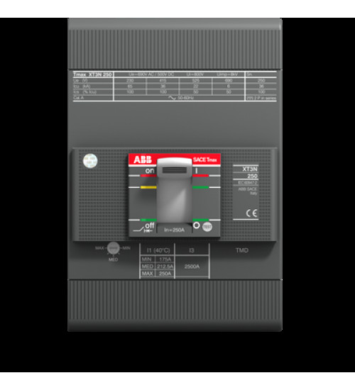 1SDA068221R1 ABB XT3S 250 TMD 250-2500 3p F F