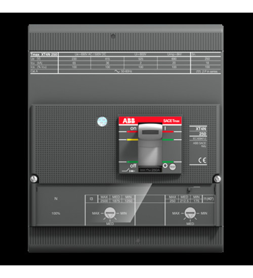 1SDA068329R1 ABB XT4S 250 TMA 200-2000 4p F F InN=100%