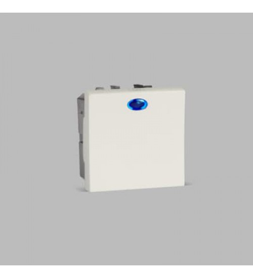 1SYK100001A1008 ABB Switch Rocker/button, 2-pole switch with LED not exchangeable White - Ivie