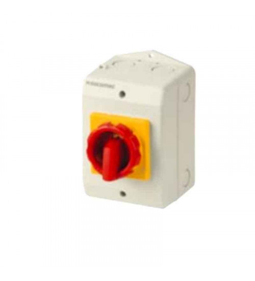 21154402G - 4P 25A  (Yellow/Red),Enclosed Load Break Switches - Socomec 21154402G - 4P 25A  (Yellow/Red),Enclosed Load Break Switches - Socomec