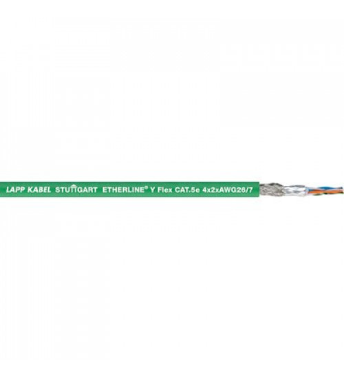 2170284 - ETHERLINE® P FLEX CAT5E 2X2XAWG26 Ethernet cable; Fixed Installation, Flexible; ETHERNET/IP, EtherCAT, Ethernet; Cat.5e; SF/UTP; PUR; Halogenfree; water blue - LAPP 2170284 - ETHERLINE® P FLEX CAT5E 2X2XAWG26 Ethernet cable; Fixed Installation, Flexible; ETHERNET/IP, EtherCAT, Ethernet; Cat.5e; SF/UTP; PUR; Halogenfree; water blue - LAPP