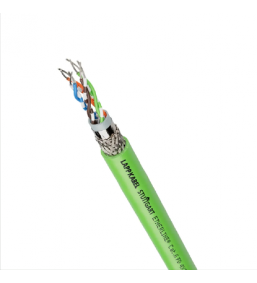 2170488 - ETHERLINE® FD P CAT.6 4X2XAWG26 Ethernet cable; Cable chain, Flexible; EtherCAT, ETHERNET/IP; Cat.6; SF/UTP; PUR; Halogenfree; green - LAPP 2170488 - ETHERLINE® FD P CAT.6 4X2XAWG26 Ethernet cable; Cable chain, Flexible; EtherCAT, ETHERNET/IP; Cat.6; SF/UTP; PUR; Halogenfree; green - LAPP