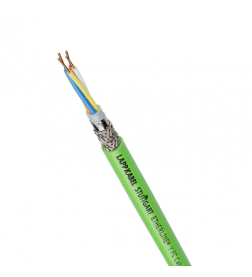 2170893 - ETHERLINE® Y FC Cat.5 Ethernet cable; Fixed Installation; PROFINET, ETHERNET/IP; PROFINET® application: Type A; Cat.5e; SF/UTP; PVC; green - LAPP 2170893 - ETHERLINE® Y FC Cat.5 Ethernet cable; Fixed Installation; PROFINET, ETHERNET/IP; PROFINET® application: Type A; Cat.5e; SF/UTP; PVC; green - LAPP