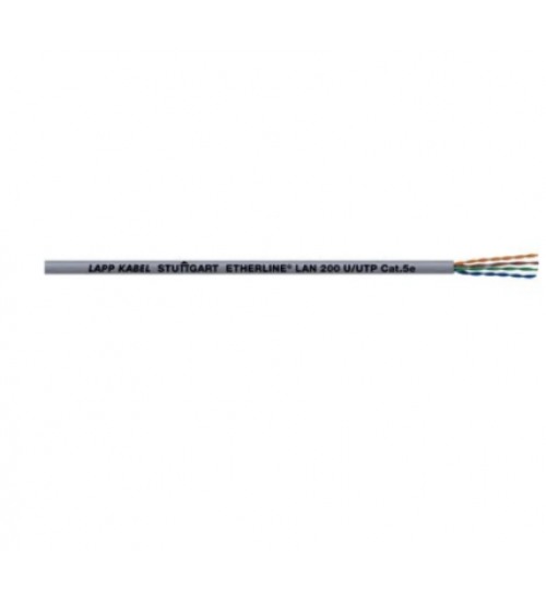 2170951 - ETHERLINE® LAN Cat.5e SF/UTP 4x2xAWG24 Ethernet cable; Fixed Installation; Cat.5e; SF/UTP; PVC; grey - LAPP 2170951 - ETHERLINE® LAN Cat.5e SF/UTP 4x2xAWG24 Ethernet cable; Fixed Installation; Cat.5e; SF/UTP; PVC; grey - LAPP