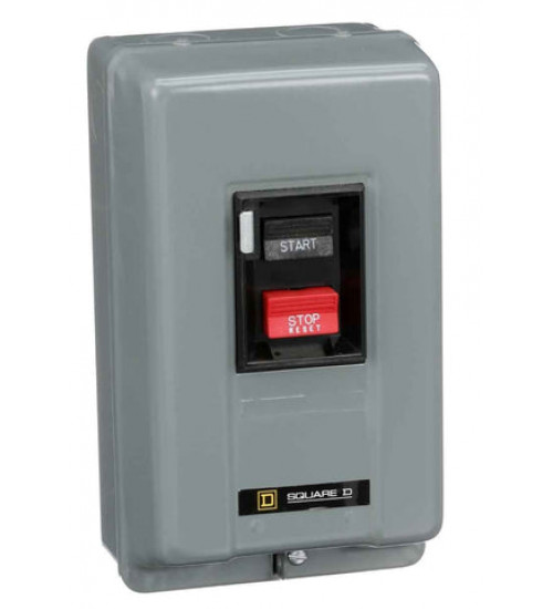 2510MBG1 - Manual starter, integral horsepower, NEMA M0, 600VAC, 2 pole, 2HP at 230VAC, 1 phase, no indicator, NEMA 1 | Schneider Electric
