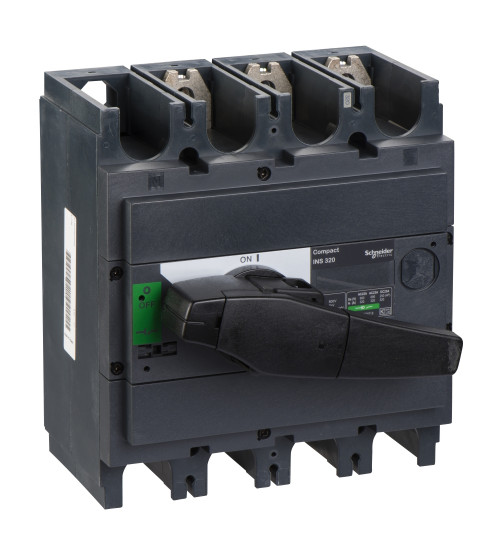 Schneider Electric 31108 - switch disconnector, Compact INS320 , 320 A, standard version with black rotary handle, 3 poles
