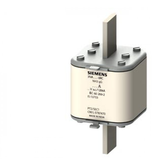 3NA71440RC - LV HRC fuse element, NH1, In 250 A, AC 500 V, DC 440 V, Combined indicator, live grip lugs - siemens