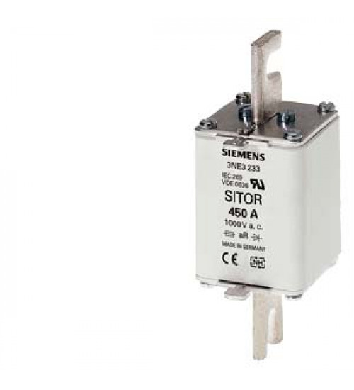3NE3222 - SITOR fuse link, with slotted blade contacts, NH1, In 125 A, AC 1000 V, front indicator - siemens