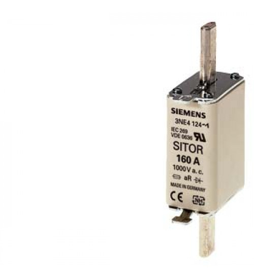 3NE4120 - SITOR fuse link, with blade contacts, NH0, In 80 A, AC 1000 V, DC 440 V, front indicator - siemens