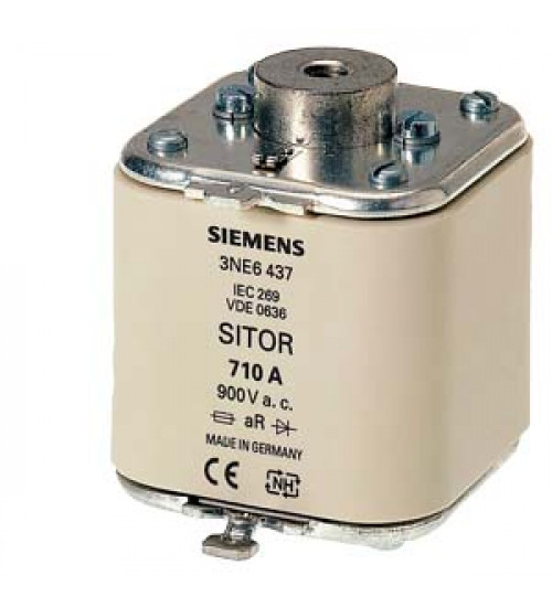 3NE94406 - SITOR fuse link, with female thread on both sides, In 850 A, gR, Un AC 600 V, Un DC 250 V, front indicator - siemens