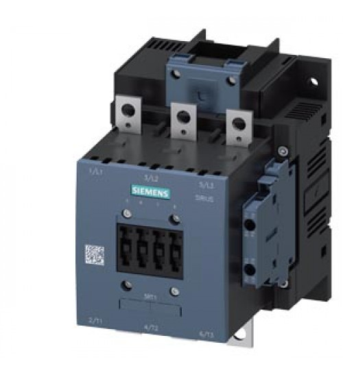 Siemens 3RT1055-6AP36 power contactor, AC-3e/AC-3 150 A, 75 kW / 400 V AC (50-60 Hz) / DC Uc: 220-240 V 3-pole, auxiliary contacts 2 NO + 2 NO