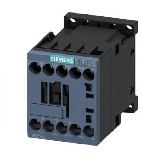 Siemens 3RT2015-1AF02 power contactor, AC-3e/AC-3, 7 A, 3 kW / 400 V, 3-pole, 110 V AC, 50/60 Hz, auxiliary contacts 1 NO