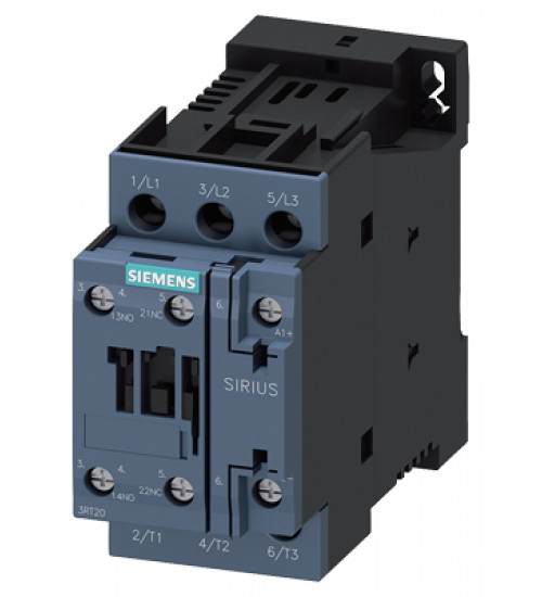 3RT2027-1BB40 - Magnetic Contactor, AC-3e/AC-3, 32 A, 15 kW / 400 V, 3-pole, 24 V DC, auxiliary contacts: 1 NO + 1 NC - Siemens