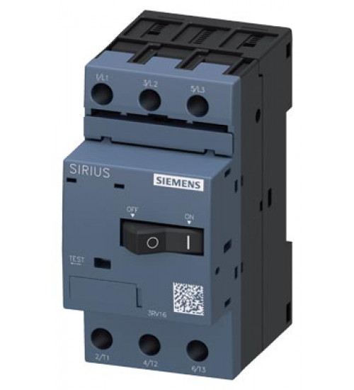 3RV16110BD10 - Circuit breaker size S00 for fuse monitoring Screw terminal A-release 0.2 A N-release 1.2 A. - siemens