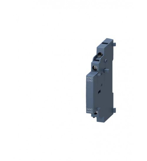 3RV1901-1J - Lateral auxiliary switch with screw terminal 2 NO+2 NC for circuit breaker Size S00...S3 !!! Phased-out product !!! Successor is SIRIUS 3RV2 Preferred successor type is >>3RV2901-1J<<. - siemens