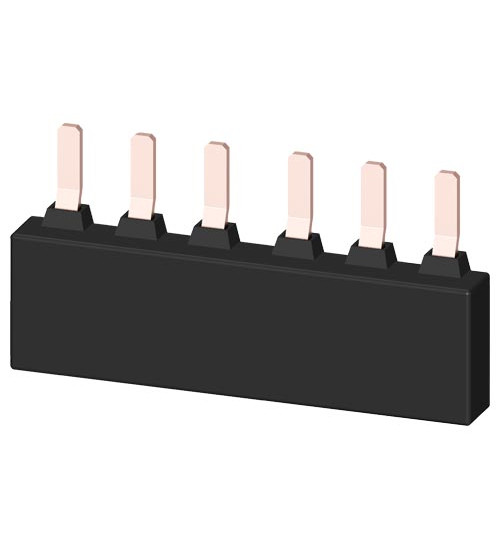 3RV1935-1A - 3-phase busbar for 2 circuit breakers Size S2 Modular spacing 55 mm. - siemens
