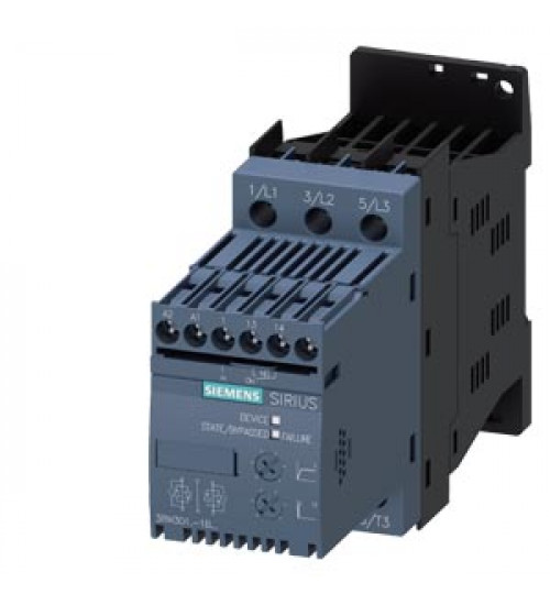 3RW3013-1BB04 - SIRIUS soft starter S00 3.6 A, 1.5 kW/400 V, 40C 200-480 V AC, 24 V AC/DC Screw terminals - siemens