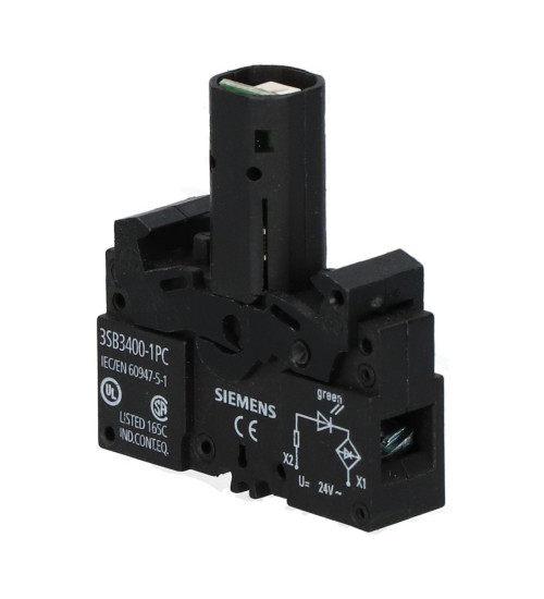 3SB54000A - Contact block, 1 NO + 1 NC, screw terminal, front plate mounting - Siemens 3SB54000A - Contact block, 1 NO + 1 NC, screw terminal, front plate mounting - Siemens