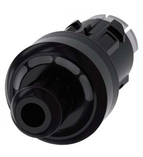 3SU10-00-4WS10-0AA0 - ID key-operated switch, 22 mm, round, plastic, black, RFID, 4 switch positions O-I-II-III, operating angle 3x45digree, without ID key, Key removal in O+I+II+III - siemens