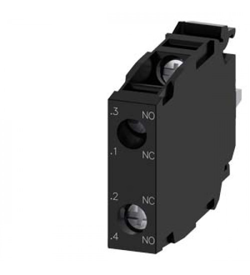 3SU1400-1AA10-1FA0 - Contact module with 2 contact elements, 1 NO+1 NC, screw terminal, for front plate mounting | Siemens 3SU1400-1AA10-1FA0 - Contact module with 2 contact elements, 1 NO+1 NC, screw terminal, for front plate mounting | Siemens