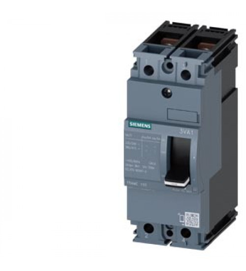 3VA1132-4ED22-0AA0 - MCCB 32 A, 2 Pole, 36 kA, Fixed O/L & Fixed S/C Settings, Thermal Magnetic Trip Unit (FTFM) - siemens