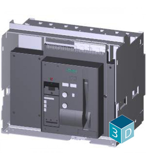 3WT8206-6UA34-5AB2 - withdrawable circuit breaker 4-pole, size 2 In=2000A to 500V, 50/60Hz AC Icu=66kA at 500V with mechanical lockout device with tripped signaling switch with tripped indicators with guide frame Overcurrent release ETU37WT LSING Setting range according to FS with display Motorized/manual operating mechanism with memory with electrical and mechanical activation Motor and electr. calling for 220...240 V AC, 220...250 V DC Activation solenoid 220...250 V DC without 1st auxiliary release With 2nd auxiliary release Shunt release F