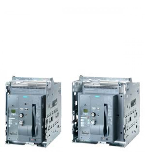 3WT8322-6AA04-5AB2 - withdrawable circuit breaker 3-pole, size 1 In=1600A to 500V, 50/60Hz AC Icu=66kA at 500V with mechanical lockout device with tripped signaling switch with tripped indicators with guide frame Overcurrent release ETU37WT LSING Setting range according to FS with display With manual operating mechanism with memory with mechanical calling without 1st auxiliary release without 2nd auxiliary release 2-piece shutter with sealing cap against unauthorized switching off with door sealing frame - siemens