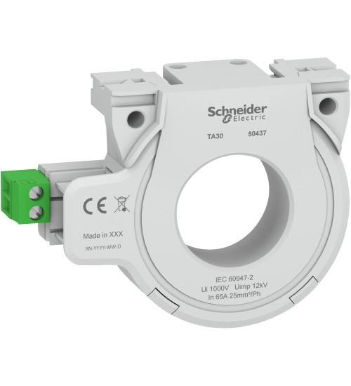 Schneider Electric 50437 - closed toroid A type, for Vigirex and Vigilhom, TA30, inner diameter 30 mm, rated current 65 A