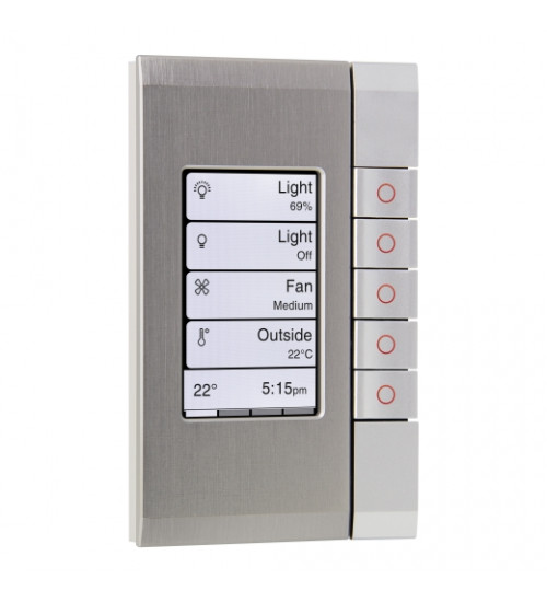 Schneider Electric 5085EDLB-SS - C-BUS EDLT, BLACK GRID, SATURN PW FASCIA