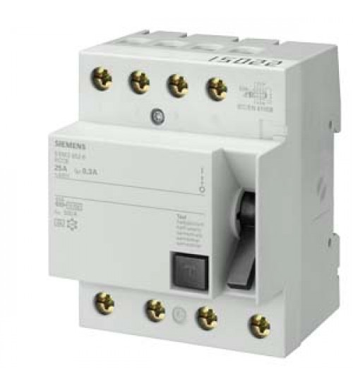 5SM34486RC - Betagard RCCB 100 A, 4 Pole, 100 mA, Type A - siemens