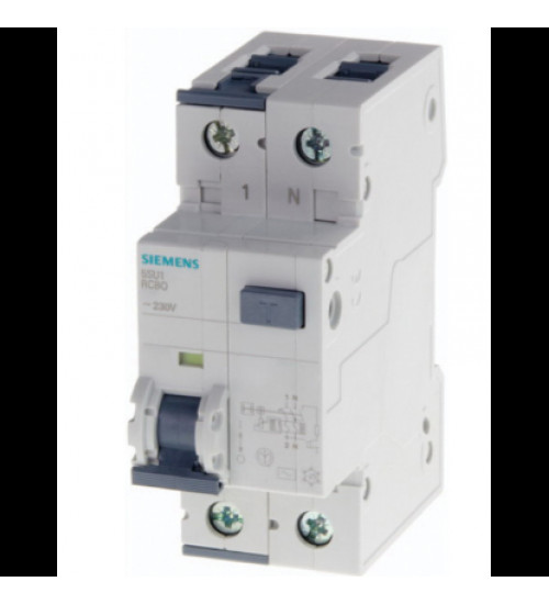 5SU14441RC63 - RCBO 63 A 4-pole 8 modules C characteristic Type AC 100mA. - siemens