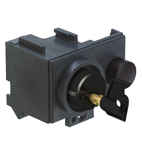 Schneider Electric 64931 - Circuit breaker locking, MasterPact NW fixed/drawout, OFF position locking, Ronis keylock, 1 lock with 1 key, spare part