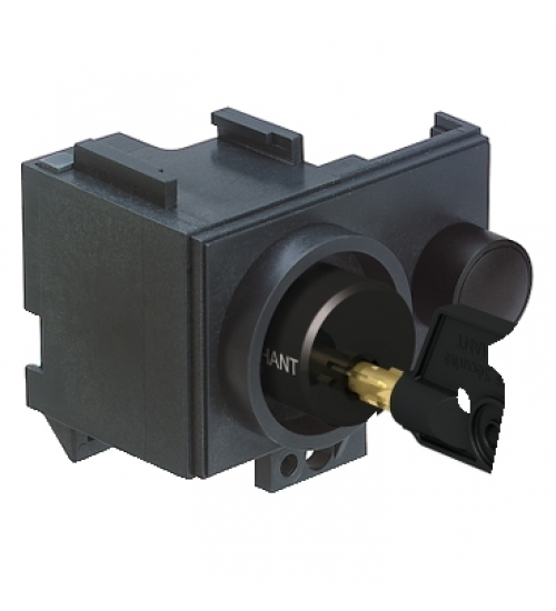 64932 - Circuit breaker locking, MasterPact NW fixed/drawout, OFF position locking, Ronis keylock, 2 locks, 1 key, spare part - Schneider Electric