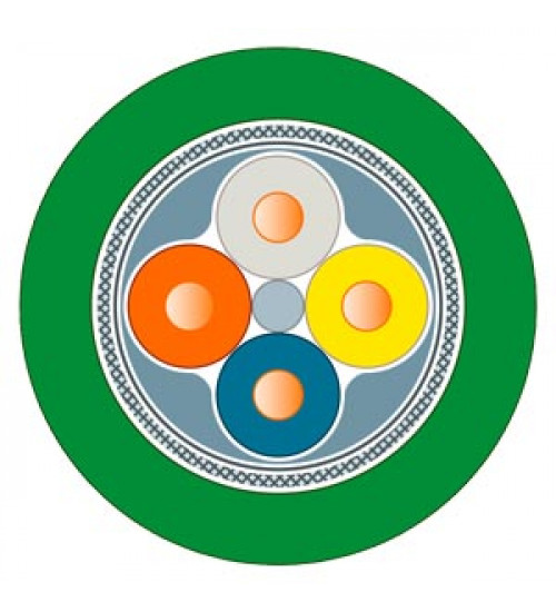 6XV18402AH10 - Industrial Ethernet FC TP Standard cable, GP 2x2 (PROFINET Type A), TP installation cable for connection to IE FC RJ45 2x2, for universal use, 4-core, shielded CAT 5E, sold by the meter, delivery unit max. 4000 m minimum order quantity 20 m. - siemens