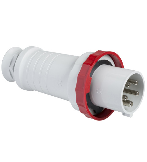 Schneider Electric 81383 - PratiKa wander plug - straight - 63 A - 3P + N + E - 380...415 V AC - IP67