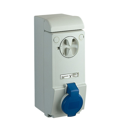 Schneider Electric 83031 - Unika interlocked socket - 16 A - 2P + E - 200...250 V AC - IP44 - wall