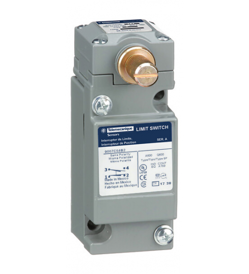 9007C54DM11 - Limit switch, 9007, 9007C 1 NO/NC, top roller plunger - Telemecanique Sensors 9007C54DM11 - Limit switch, 9007, 9007C 1 NO/NC, top roller plunger - Telemecanique Sensors