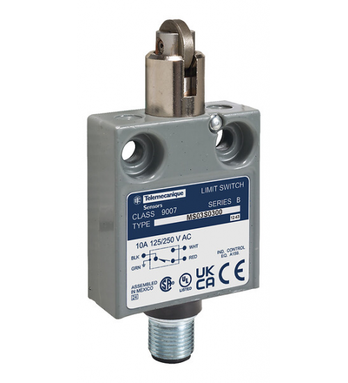 9007MS02G0100 - Limit switch, 9007, 240 VAC 10amp ms +options - Telemecanique Sensors 9007MS02G0100 - Limit switch, 9007, 240 VAC 10amp ms +options - Telemecanique Sensors