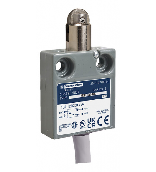9007MS03S0100 - Limit switch, 9007, 240 VAC 10amp ms +options - Telemecanique Sensors 9007MS03S0100 - Limit switch, 9007, 240 VAC 10amp ms +options - Telemecanique Sensors