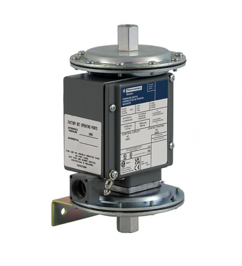 9012GGW21 - Pressure switch 9012G, adjustable scale, 2 thresholds, 0 to 75 PSIG - Telemecanique Sensors 9012GGW21 - Pressure switch 9012G, adjustable scale, 2 thresholds, 0 to 75 PSIG - Telemecanique Sensors