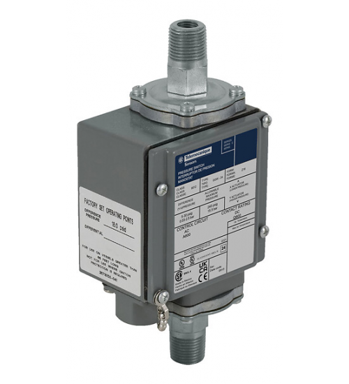 9012GGW4 - Pressure switch 9012G, adjustable scale, 2 thresholds, 0 to 175 PSIG - Telemecanique Sensors 9012GGW4 - Pressure switch 9012G, adjustable scale, 2 thresholds, 0 to 175 PSIG - Telemecanique Sensors