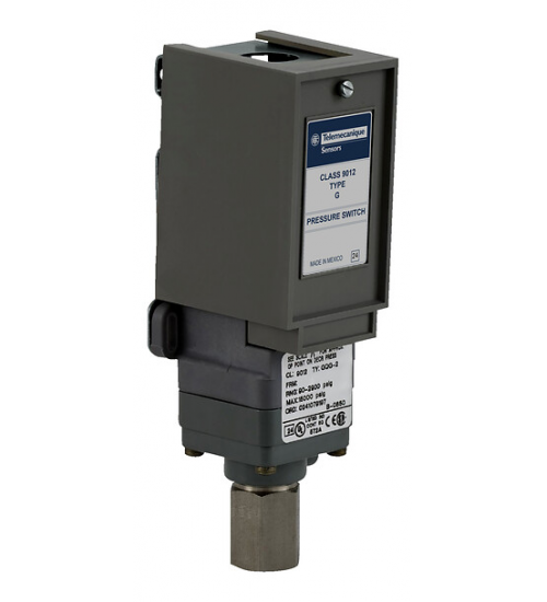 9012GQG2 - Pressure switch 9012G, adjustable scale, 2 thresholds, 90 to 2900 PSIG - Telemecanique Sensors 9012GQG2 - Pressure switch 9012G, adjustable scale, 2 thresholds, 90 to 2900 PSIG - Telemecanique Sensors