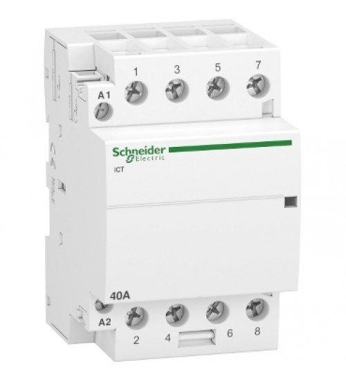 Schneider Electric A9C20844 - contactor iCT - 4 poles - 4 NO - 40 A - 220..240 V AC