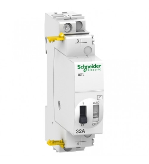 A9C32836 - extension ETL iTL 32 - 1P -1NO - 32A - coil 110 VDC - 230...240VAC 50/60Hz - Schneider Electric