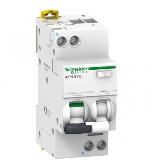 Schneider Electric A9D31620 - Residual current breaker with overcurrent protection (RCBO), Acti9 iDPN N Vigi, 1P+N, 20A, C curve, 6000A, AC type, 30mA